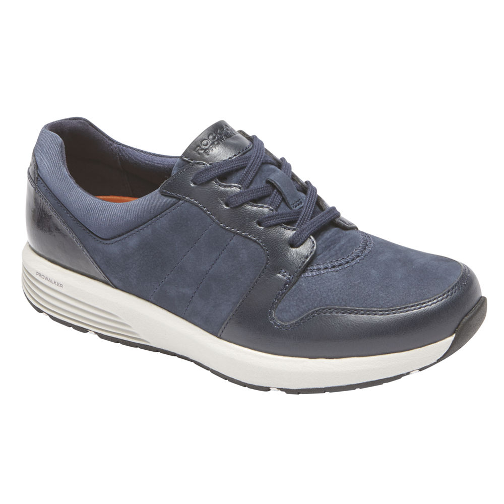 Rockport Sneakers For Womens Blue - Trustride Derby Trainer - YI2537604